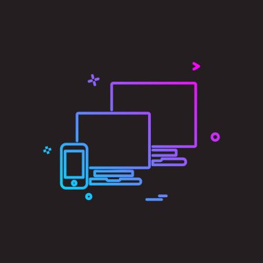 Bilgisayar simgesi tasarım vektörü