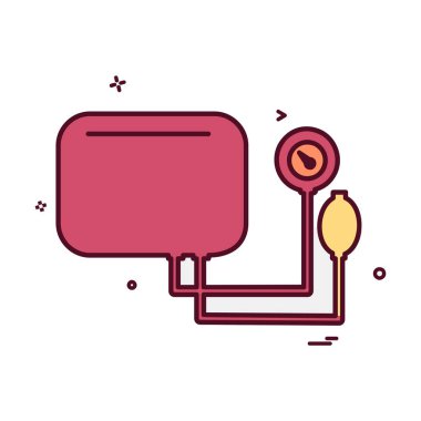 Tansiyon simgesi tasarım vektörü