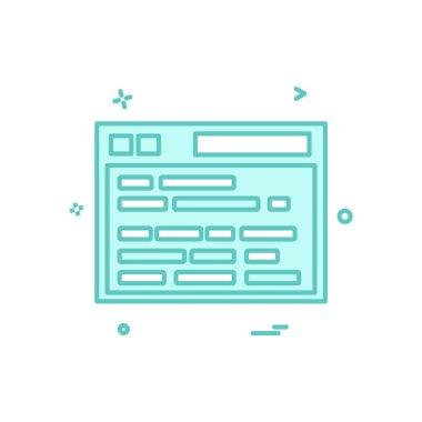 Web sitesi simge tasarım vektörü