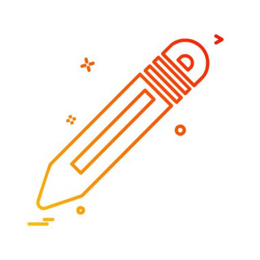 Kalem simgesi tasarım vektörü