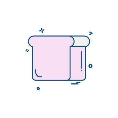 Gıda simgesi tasarım vektörü