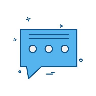 İleti simge tasarlamak vektör