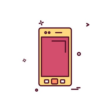 Akıllı telefon simge tasarlamak vektör 