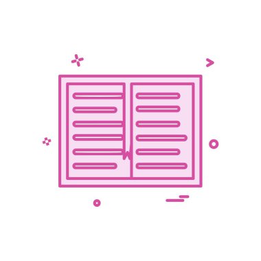 simge vektör tasarımı okumak kitap çalışma