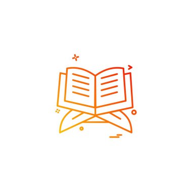 Kutsal Kuran simgesi tasarım vektörü