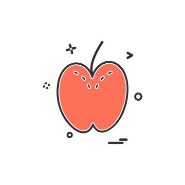 Apple simge tasarım vektörü