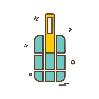 Seyahat simgesi tasarım vektörü