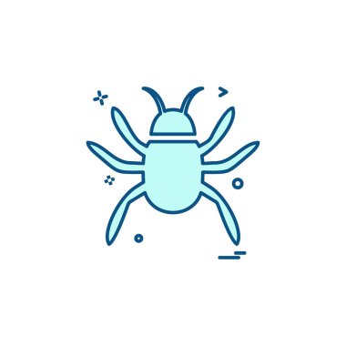 Böcekler simge tasarım vektörü 