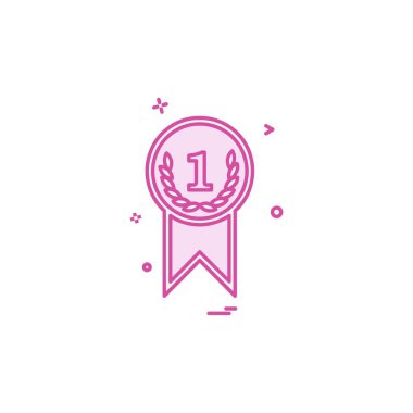 madalya simge tasarlamak vektör 