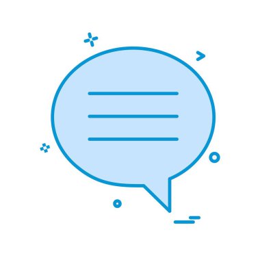 Sohbet simgesi tasarım vektörü