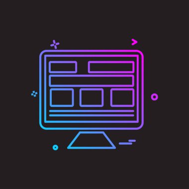 Web sitesi düzenleme simgesi tasarım vektörü