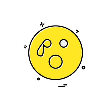 Emoji simgeleri tasarım vektörü 