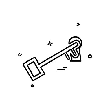 Anahtar simge tasarlamak vektör