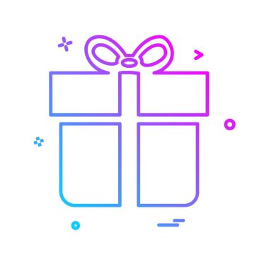 Giftbox simge tasarlamak vektör