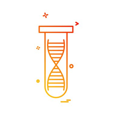 Tüp simgesi tasarım, renkli vektör çizim