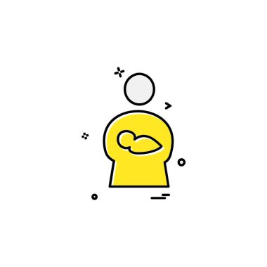 Avatar simge tasarım vektörü