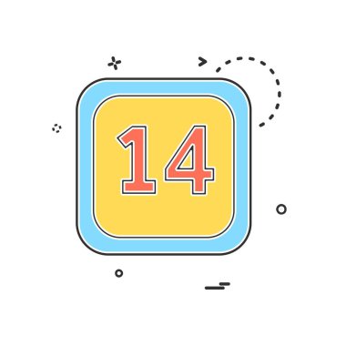 Takvim simge tasarlamak vektör 