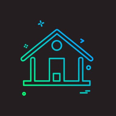 Ev simge tasarlamak vektör