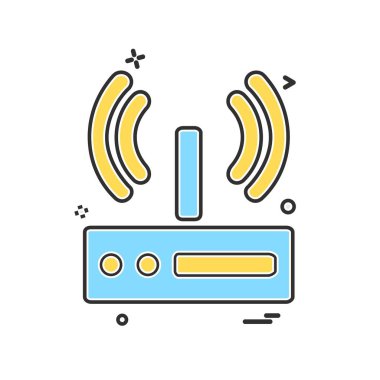 Wifi simge tasarım vektörü