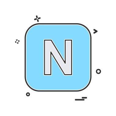 İngilizce alfabe simge tasarlamak vektör 