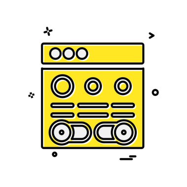 Web düzen simge tasarlamak vektör