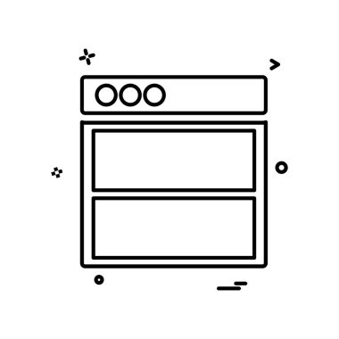 Web düzeni simge tasarım vektörü