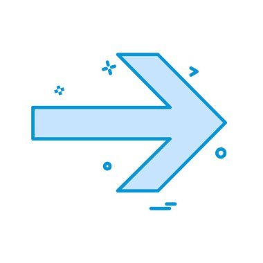 Sağ ok simge tasarlamak vektör