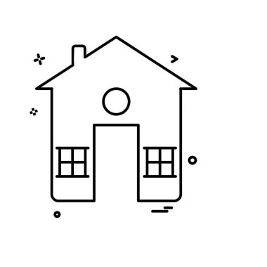 Emlak simge tasarlamak vektör