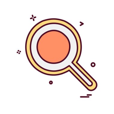 Arama simge tasarlamak vektör