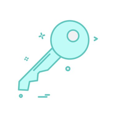 kilit düz simge vektör çizim 