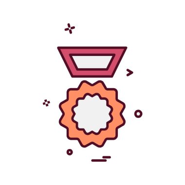 madalya simge tasarlamak vektör 