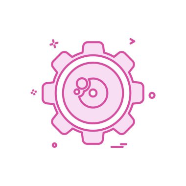 Vites simgesi tasarım vektörü