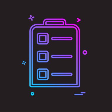 Pano simgesi tasarım, renkli vektör çizim