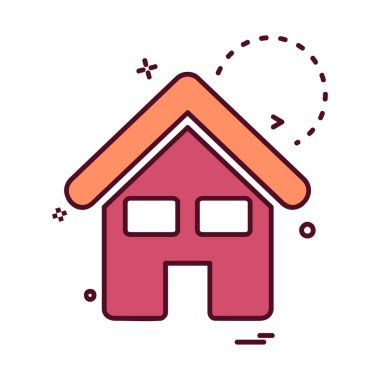 Emlak simgesi tasarım vektörü