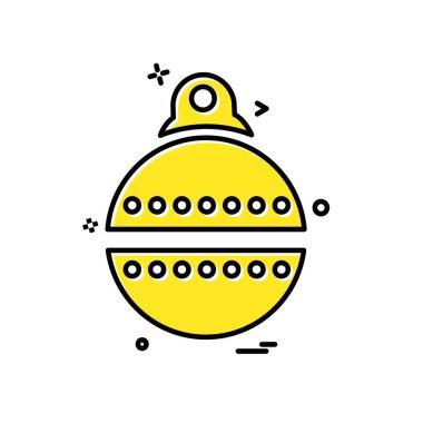 Noel top simge tasarlamak vektör