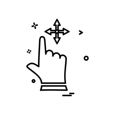 El simgesi tasarım, renkli vektör çizim