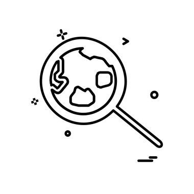 Arama simge tasarlamak vektör