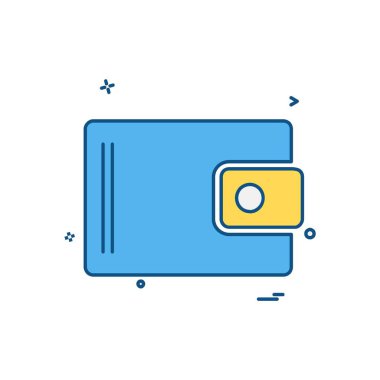 m-cüzdan simgesi tasarım, vektör çizim