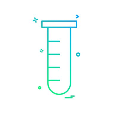 Tüp simgesi tasarım, renkli vektör çizim