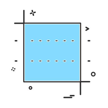 Kare simge tasarlamak vektör