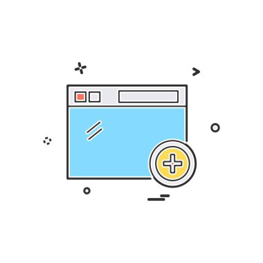 Web yerleşim simgesi tasarım vektörü