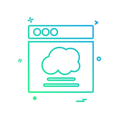 Web düzeni simge tasarım vektörü