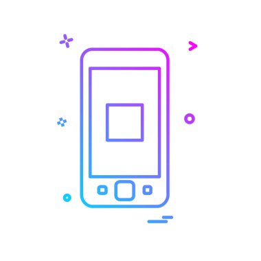 Akıllı telefon simge tasarlamak vektör 