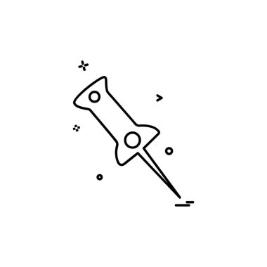 Pin simgesi tasarım vektörü