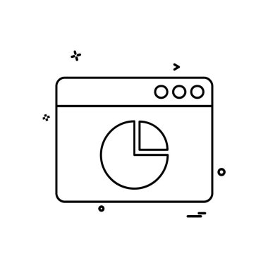 Web yerleşim simgesi tasarım vektörü