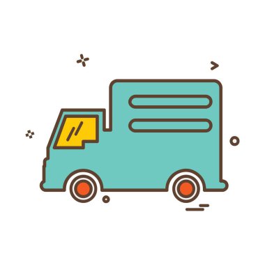 Kamyon simgesi tasarım vektörü