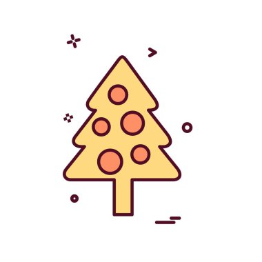 Ağaç simgesi tasarım vektörü