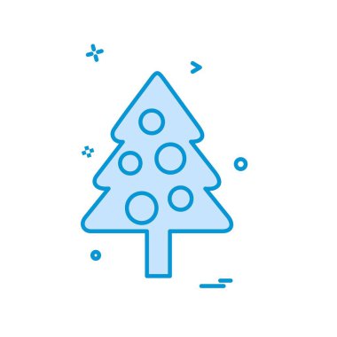 Ağaç simgesi tasarım vektörü