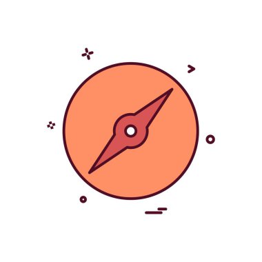 Pusula Simgesi Tasarım Vektörü