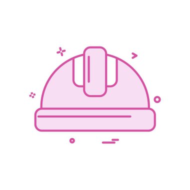 Kask işgücü vektör tasarımı